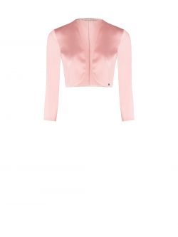 Powder Pink Satin Shrug det_4
