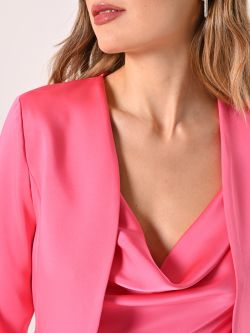 Camellia Pink Satin Shrug in_i5