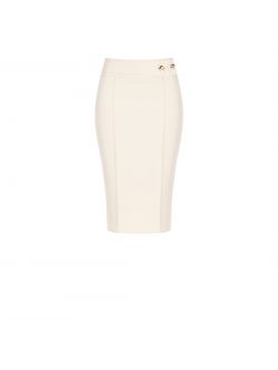 Falda de tejido técnico beige con hebilla det_4