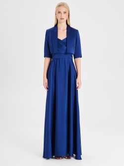 Rinascimento atelier Blue Satin Shrug det_1