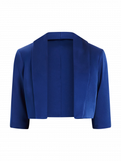 Boléro en satin Rinascimento atelier bleu det_4