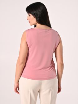 Curvy Pink Sequinned Top det_3
