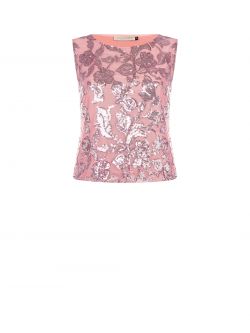 Curvy Pink Sequinned Top det_4