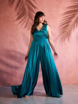 Curvy Green Jumpsuit with Sequins sp_e1