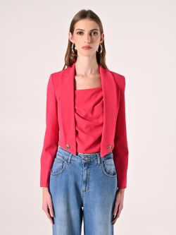 Short Fuchsia Jacket det_2