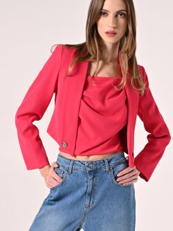 Short Fuchsia Jacket in_i7