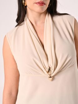 Jewelled Curvy Beige Blouse in_i5