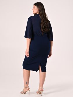 Curvy Blue Dress with Jewel Detail det_3