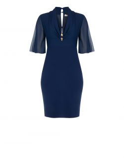 Curvy Blue Dress with Jewel Detail det_4