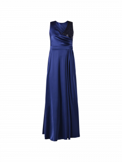 Abito Lungo Blu Paillettes det_4