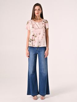 Bluse mit Blumenmuster det_1