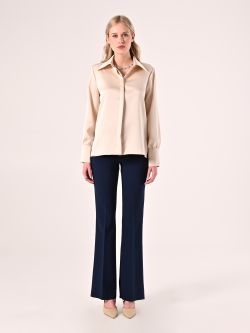 Camisa beige en raso det_1