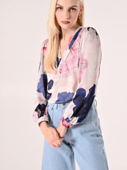 Bluse mit Blumenmuster in_i7