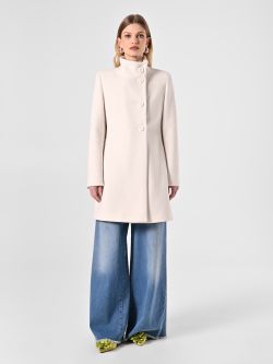 White Coat with Stand-Up Collar det_1