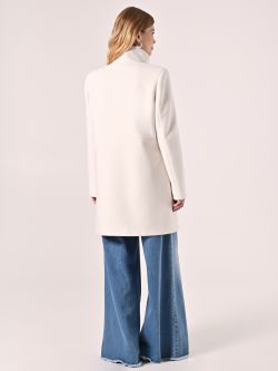 White Coat with Stand-Up Collar det_3