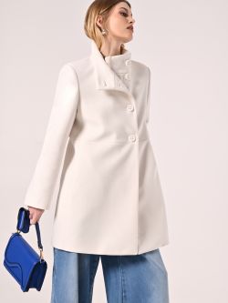 White Coat with Stand-Up Collar sp_e1