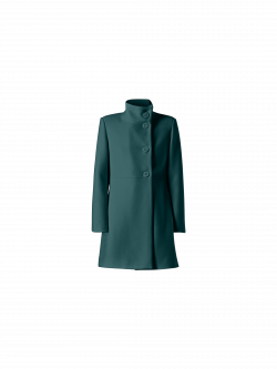 Royal Green Coat with Stand-Up Collar det_4