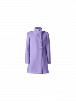 Lilac Coat with Stand-Up Collar det_4