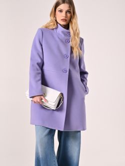 Lilac Coat with Stand-Up Collar sp_e1