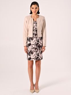 Cazadora de cuero sintético beige det_1