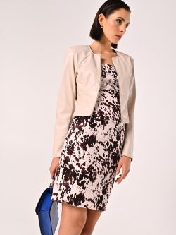 Cazadora de cuero sintético beige sp_e1
