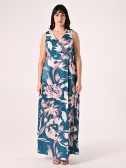 Curvy Long Floral-print Dress det_1
