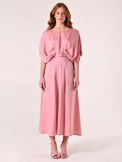 Abito Rosa con Maniche Kimono det_1