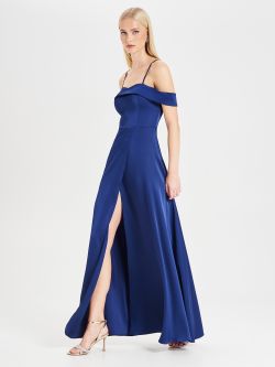 Rinascimento atelier Blue Off-the-shoulder Dress sp_e1