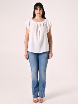 Curvy White Blouse det_1