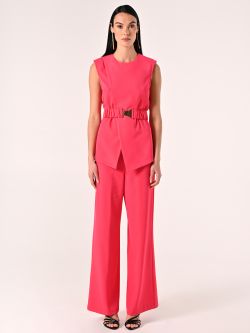 Fuchsia Cady Blouse with Belt det_1