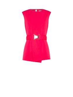 Fuchsia Cady Blouse with Belt det_4