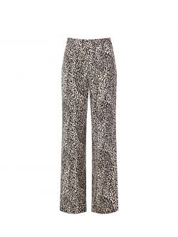 Hose mit Animal-Print und geradem Bein det_4