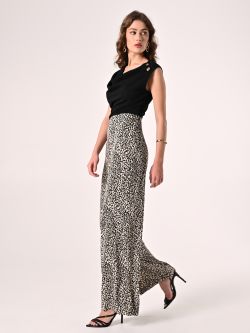 Hose mit Animal-Print und geradem Bein in_i7