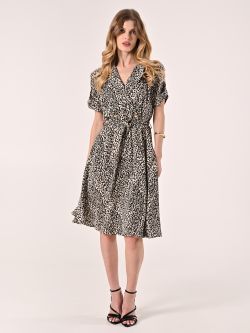 Kurzes Kleid mit Animal-Print in_i7