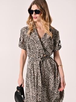 Kurzes Kleid mit Animal-Print sp_e1