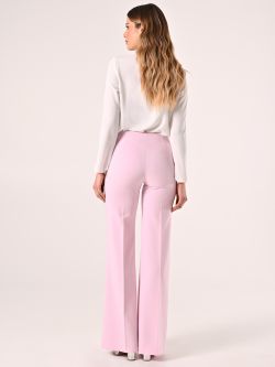 Pantaloni Rosa Confetto in Tessuto Tecnico det_3