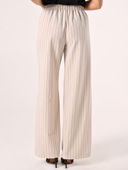 Pantalón blanco con rayas azules det_3