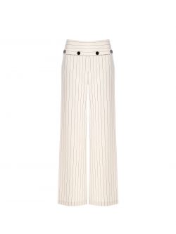 Pantalón blanco con rayas azules det_4