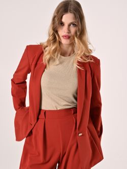 Veste déstructurée couleur terracotta in_i7