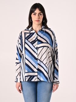 Camisa curvy con rayas celestes det_2