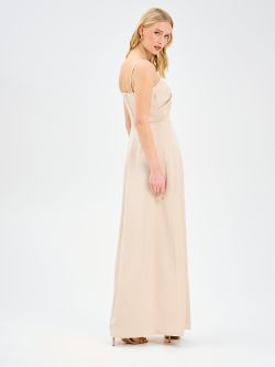 Robe longue en satin det_3
