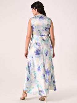 Curvy Long Floral-print Dress det_3