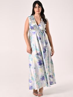 Curvy Long Floral-print Dress in_i7