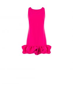 Abito Fuxia con Balza a Palloncino det_4