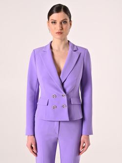 Chaqueta de tejido técnico lila det_2