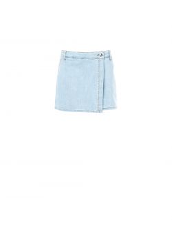Skort en denim de lavado claro det_4