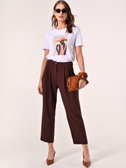 Textured Chocolate Trousers sp_e1