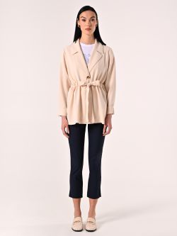 Textured Beige Jacket det_1