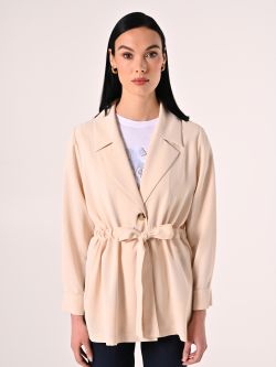 Textured Beige Jacket det_2