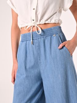 Wide Jeans in Light Fabric in_i5